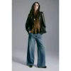 Garderobe Wanita Jeans Pinggang Reguler Lebar